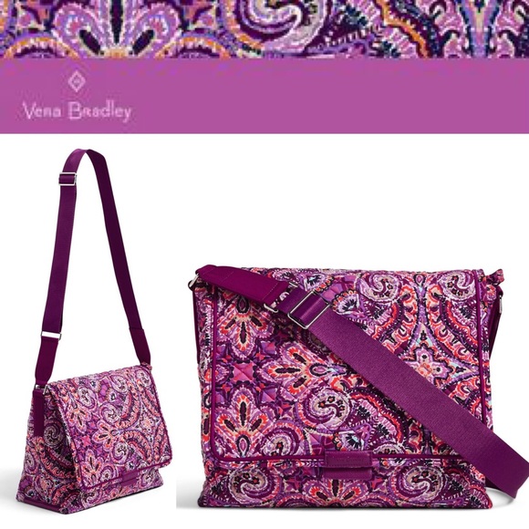 Vera Bradley FREE✈️ Small Messenger Bag in Dream Tapestry - Picture 1 of 5